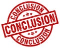 Conclusion stamp Royalty Free Stock Photo