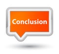 Conclusion prime orange banner button