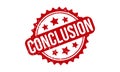 Conclusion Rubber Grunge Stamp Seal Vector Illustration Royalty Free Stock Photo