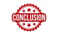 Conclusion Rubber Grunge Stamp Seal Vector Illustration Royalty Free Stock Photo