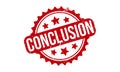 Conclusion Rubber Grunge Stamp Seal Vector Illustration Royalty Free Stock Photo