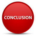 Conclusion special red round button