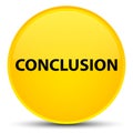 Conclusion special yellow round button