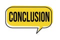 Conclusion speech bubble