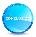 Conclusion splash natural blue round button