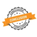 Conclusion stamp illustration Royalty Free Stock Photo