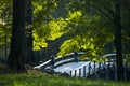 Concord Bridge Massachusetts with Lady Photographer