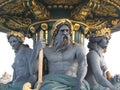 Concorde square fountain in Paris Royalty Free Stock Photo