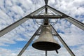 Concordia 2000, peace bronze bell on mountain of Bruneck in Kronplatz, South Tyrol, Italy