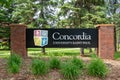 Concordia University-St. Paul Entrance Sign and Campus Logo