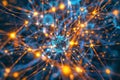 Concpet for futuristic neural network visualization