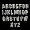 Concrete Alphabet. All capital letters