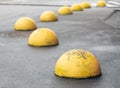 Concrete anti-parking bollards