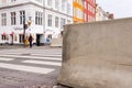 Concrete barriers now in place in Copenhagen. stop truck terror