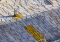 Concrete baseplate at a construction site Royalty Free Stock Photo