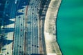 The Concrete beach on Michigan and interstate 41