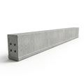 Concrete Beam with Four Circular Holes on a White Background construction material Royalty Free Stock Photo