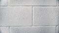 Concrete block wall seamless background. Old white stone bricks Royalty Free Stock Photo