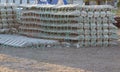 Concrete blocks or mattress for subsea support Royalty Free Stock Photo