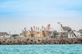 Concrete breakwaters in Kilmore Quay Harbour