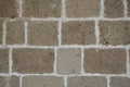 Concrete bricks rough surface brown color background