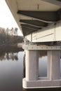 Concrete bridge across the river