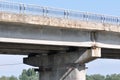 Concrete bridge in east europe Royalty Free Stock Photo