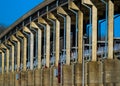 Bridge Over Dam at Spring Hill Park Royalty Free Stock Photo