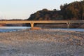 A concrete bridge over the Kuma River in Japan