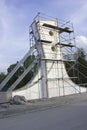 Concrete bridge under construction