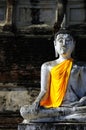 Concrete buddhist sculpture at Ayudhaya, Thailand