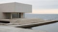 Neoclassical Architecture: A Concrete Building With Ocean Frontage