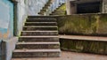 Concrete Bunker Steps left Royalty Free Stock Photo