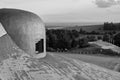 A concrete bunker that was part of the Czechoslovak fortifications.