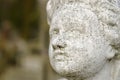 Concrete carved face of an angel Royalty Free Stock Photo