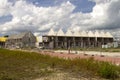 concrete casco at residential construction site