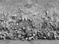 Concrete chaotic fragments of explosion destruction wall