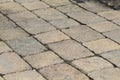 Cobblestone-like Pavers in patio of home