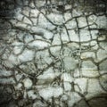 Concrete crack at scratched wall texture ; grunge background Royalty Free Stock Photo