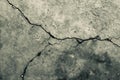 Concrete crack texture background. Royalty Free Stock Photo