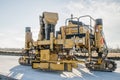 Concrete Crawler highway Curb Machine Royalty Free Stock Photo