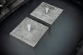 Concrete cube block for strength testing soak in water