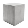 A concrete cube isolated on white background