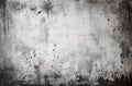 Concrete dark grey background with scratches and black splashes. Textured grunge wall texture
