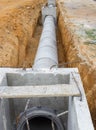 Concrete drainage tank