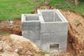 Concrete drainage tank