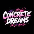 Concrete dreams is the title of the image Royalty Free Stock Photo