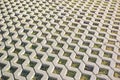 Concrete eco paving stones Royalty Free Stock Photo