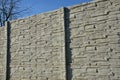 Concrete fences for family houses, industrial buildings and commercial premises. elegant appearance, high protection against many