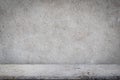 Concrete floor with empty grey concrete wall background Royalty Free Stock Photo